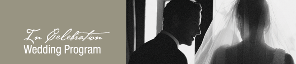 Wedding Program Header