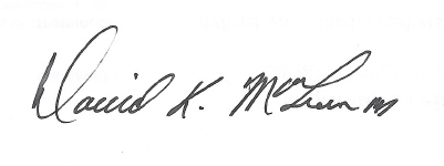 David MacLean Signature
