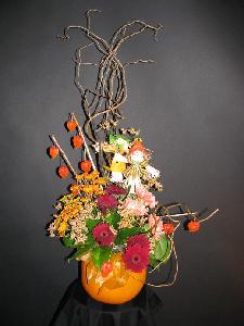 One of the many pumpkin arrangements to choose from! 